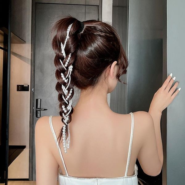 hair clips & barrettes imitation pearl chain 2021 fashion bride jewelry long alloy chains for women beaded exaggerated headwear accessories, Golden;silver
hair clips & barrettes imitation pearl chain 2021 fashion bride jewelry long alloy chains for women beaded exaggerated headwear accessories, Golden;silver