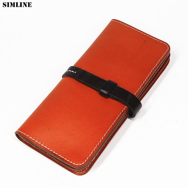 wallets genuine leather men wallet vintage handmade male long bifold clutch purse card holder with zipper coin pocket money bag, Red;black
wallets genuine leather men wallet vintage handmade male long bifold clutch purse card holder with zipper coin pocket money bag, Red;black