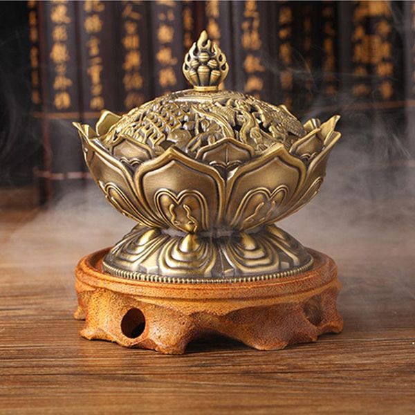 fragrance lamps 1pcs home office decoration alloy chinese buddha handmade lotus flower shaped multifunction incense holder censer
fragrance lamps 1pcs home office decoration alloy chinese buddha handmade lotus flower shaped multifunction incense holder censer