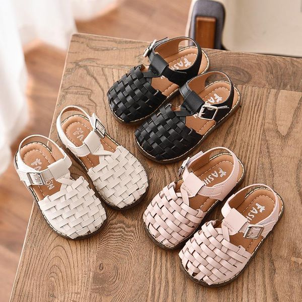 toddler girls sandals 2021 summer fashion solid color weave kids for girl princess shoes flat closed toe sm084, Black;red
toddler girls sandals 2021 summer fashion solid color weave kids for girl princess shoes flat closed toe sm084, Black;red