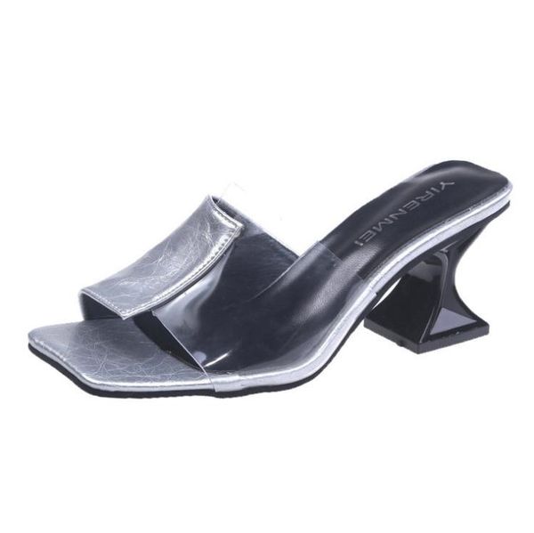 dress shoes 2021 summer women slippers high heels sandals fashion candy colors female casual mixed colour silver ac, Black
dress shoes 2021 summer women slippers high heels sandals fashion candy colors female casual mixed colour silver ac, Black