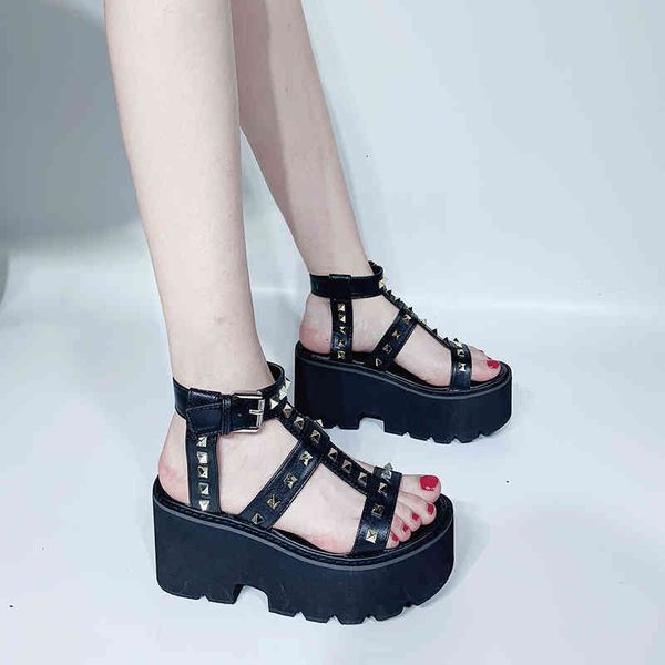 sandals block heel chunky casual shoes platform wedges gladiators summer women punk sandals y m46s, Black
sandals block heel chunky casual shoes platform wedges gladiators summer women punk sandals y m46s, Black