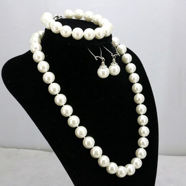earrings & necklace wholesalewhite glass pearl set 12mm 18"bracelet 7.5" earring women jewelry fashion style, Silver
earrings & necklace wholesalewhite glass pearl set 12mm 18"bracelet 7.5" earring women jewelry fashion style, Silver