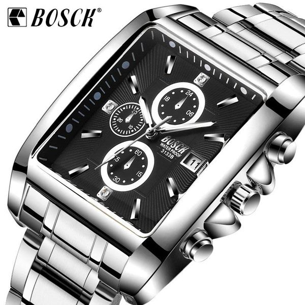 wristwatches bosck men square dial watch mens steel strap sports quartz male luminous waterproof wristwatch relogio masculino, Slivery;brown
wristwatches bosck men square dial watch mens steel strap sports quartz male luminous waterproof wristwatch relogio masculino, Slivery;brown