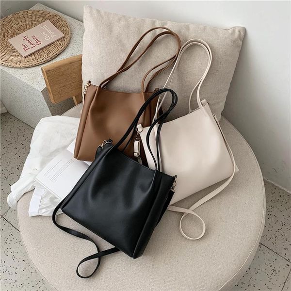 evening bags fashion retro pu leather handbags for women solid color lady large capacity shopping totes shoulder
evening bags fashion retro pu leather handbags for women solid color lady large capacity shopping totes shoulder