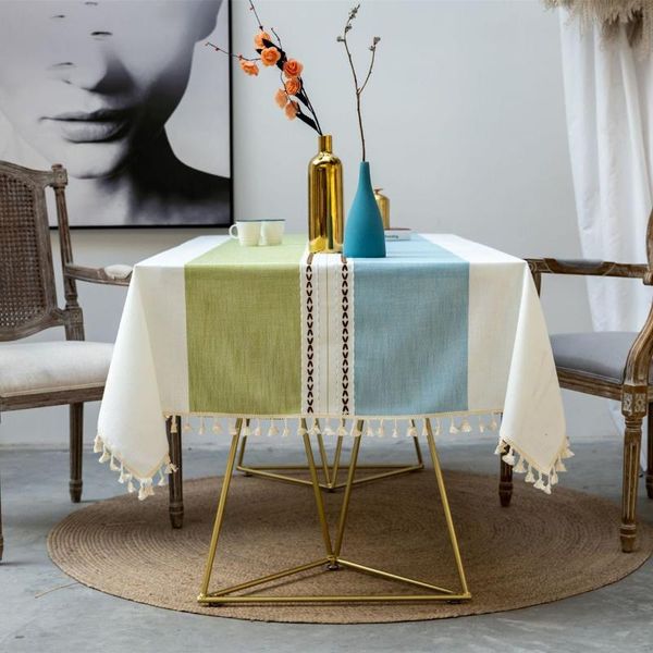 table cloth nordic style western for home kitchen two-color stitching cotton linen rectangular tablecloth christmas decoration
table cloth nordic style western for home kitchen two-color stitching cotton linen rectangular tablecloth christmas decoration