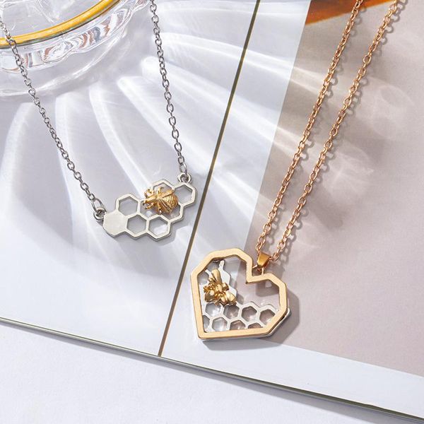 pendant necklaces 2021 long fashion for women gold sliver heart honeycomb bee animal necklace statement jewelry party gifts, Silver
pendant necklaces 2021 long fashion for women gold sliver heart honeycomb bee animal necklace statement jewelry party gifts, Silver