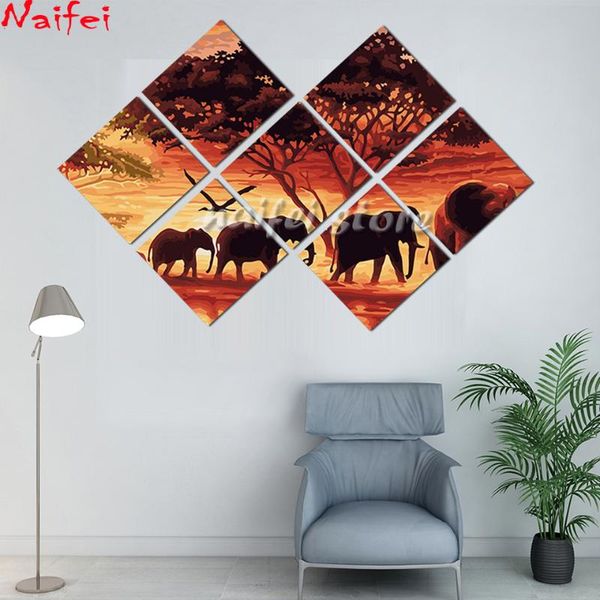 diamond painting 7 pcs set 5d diy full square drill "african scenery elephant" embroidery cross stitch
diamond painting 7 pcs set 5d diy full square drill "african scenery elephant" embroidery cross stitch