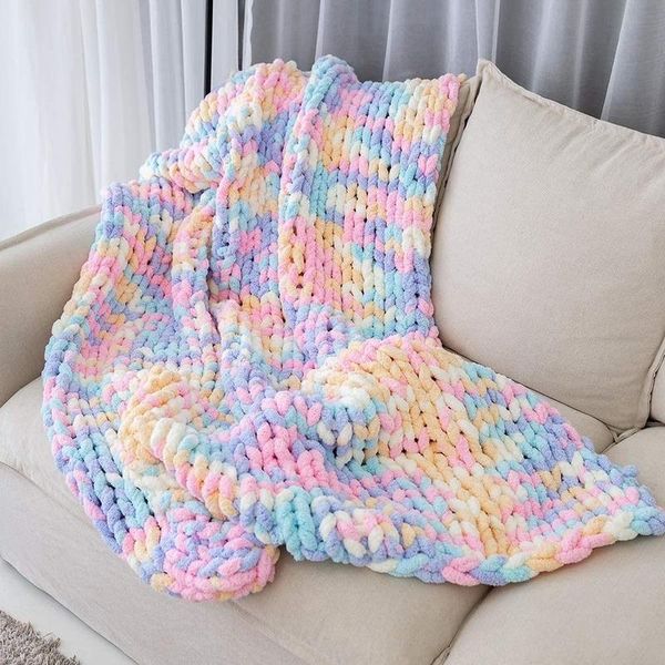 blankets 2021 home handmade coarse yarn knitted blanket woolen soft and comfortable sofa cover
blankets 2021 home handmade coarse yarn knitted blanket woolen soft and comfortable sofa cover
