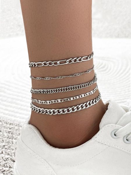 anklets fashion cuban chain for women multilayer silver color anklet leg ankle bracelets beach foot jewelry accessories, Red;blue
anklets fashion cuban chain for women multilayer silver color anklet leg ankle bracelets beach foot jewelry accessories, Red;blue