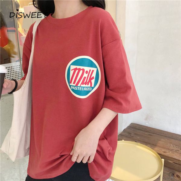 t shirt letter print loose t-shirt woman college style o-neck half women's tees summer slim women, White
t shirt letter print loose t-shirt woman college style o-neck half women's tees summer slim women, White