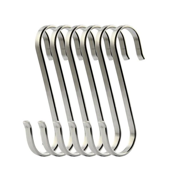 hooks & rails 6pcs practical storage durable hook portable stainless steel kitchen bathroom s shape for clothes towel holder hanging rack 
hooks & rails 6pcs practical storage durable hook portable stainless steel kitchen bathroom s shape for clothes towel holder hanging rack