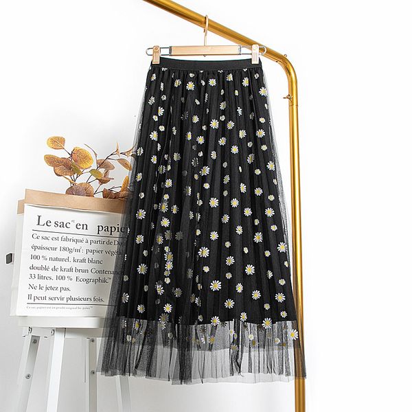 skirts summer sweet girl style printing small daisy mesh a-line floral fairy long high waist skirt womens 41th, Black
skirts summer sweet girl style printing small daisy mesh a-line floral fairy long high waist skirt womens 41th, Black
