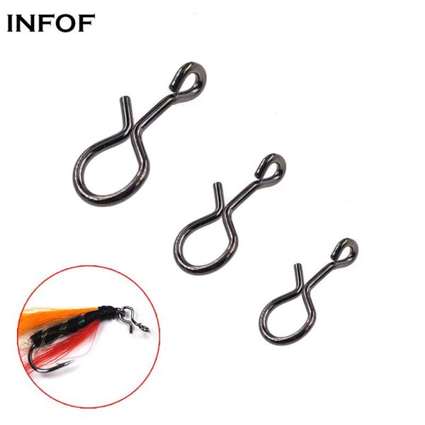 fishing hooks infof 100pcs snap clip for flies hook lures stainless steel no-knot fast quick change connector
fishing hooks infof 100pcs snap clip for flies hook lures stainless steel no-knot fast quick change connector