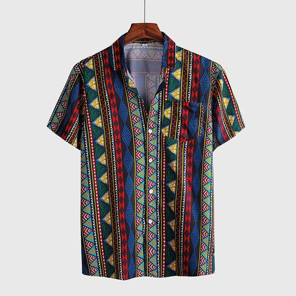 summer men's printed short-sleeved shirt hawaiian vacation casual shirts, White;black
summer men's printed short-sleeved shirt hawaiian vacation casual shirts, White;black