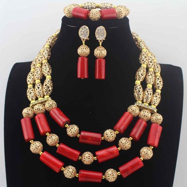 earrings & necklace african wedding red coral jewelry set accessories add beads bridal sets 3layers hd8595, Silver
earrings & necklace african wedding red coral jewelry set accessories add beads bridal sets 3layers hd8595, Silver