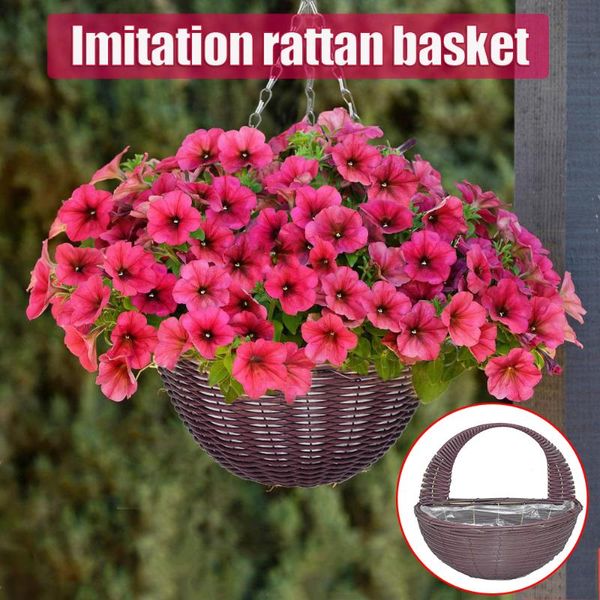 planters & pots wall hanging basket flower pot imitation rattan crafts breathable durable decoration for home garden courtyard mdj998
planters & pots wall hanging basket flower pot imitation rattan crafts breathable durable decoration for home garden courtyard mdj998
