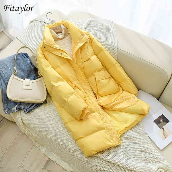 women's down & parkas fitaylor winter stand collar long light feather jacket women 90% white duck coat big pocket loose snow warm fluff, Black
women's down & parkas fitaylor winter stand collar long light feather jacket women 90% white duck coat big pocket loose snow warm fluff, Black