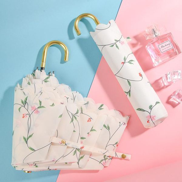 umbrellas wp japanese-style ultra-light three fold umbrella fresh small floral pattern c type xiaojingou handle gift pencil
umbrellas wp japanese-style ultra-light three fold umbrella fresh small floral pattern c type xiaojingou handle gift pencil