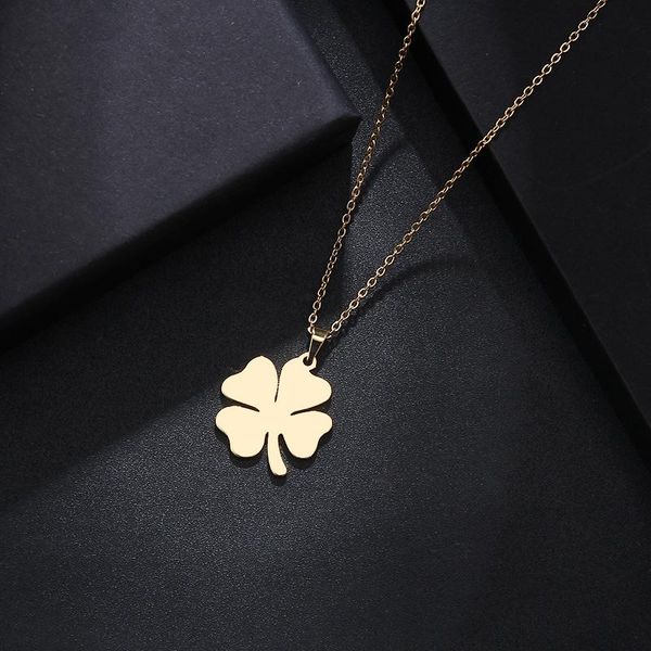 chains stainless steel necklace for women man lover's clover gold and silver color pendant engagement jewelry
chains stainless steel necklace for women man lover's clover gold and silver color pendant engagement jewelry