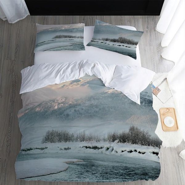 bedding sets landscape snow lake household textiles single bed double duvet cover pillow case sheet boy girl set
bedding sets landscape snow lake household textiles single bed double duvet cover pillow case sheet boy girl set
