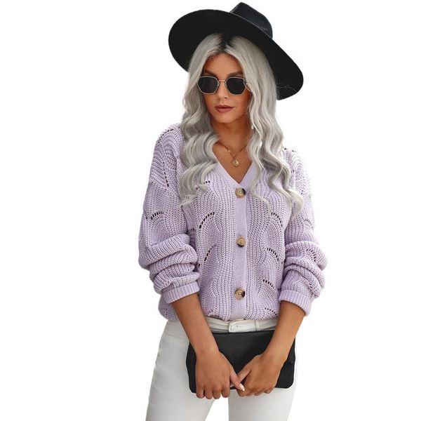 women's knits & tees hollow out cardigan women long sleeve knitted solid v neck sweater cardigans casual woman sweaters, White
women's knits & tees hollow out cardigan women long sleeve knitted solid v neck sweater cardigans casual woman sweaters, White