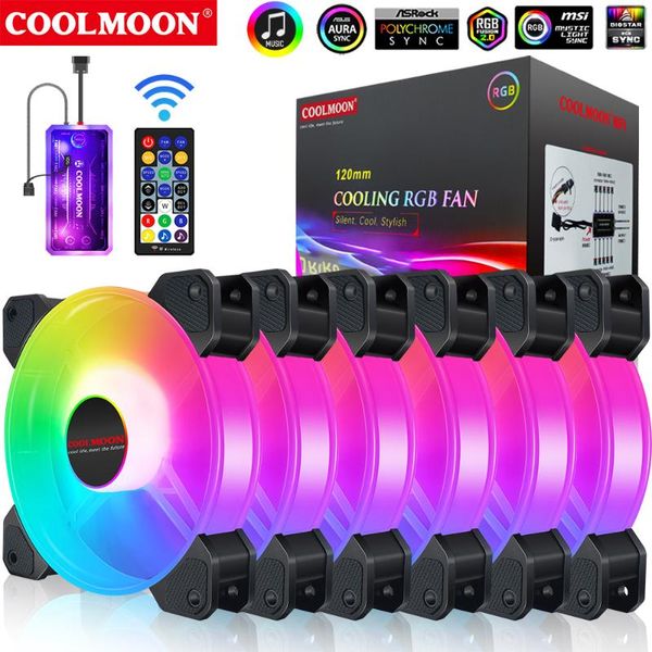 fans & coolings coolmoon pwm 120mm cooler fan double rgb pc quiet cooling for computer silent gaming case with ir remote controller heatsink
fans & coolings coolmoon pwm 120mm cooler fan double rgb pc quiet cooling for computer silent gaming case with ir remote controller heatsink