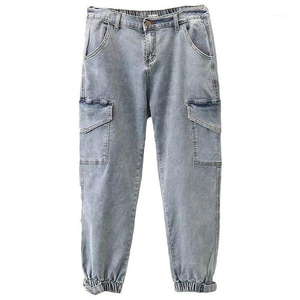 women's jeans plus size casual 2021 autumn women fashion loose stretch denim ankle-length cargo pants b7-n8021, Blue
women's jeans plus size casual 2021 autumn women fashion loose stretch denim ankle-length cargo pants b7-n8021, Blue