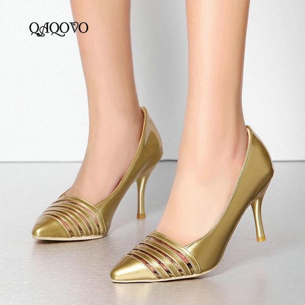 spring summer high heels women fashion patent leather pumps slip on pointed toe party shoes plus size 43 dress, Black
spring summer high heels women fashion patent leather pumps slip on pointed toe party shoes plus size 43 dress, Black