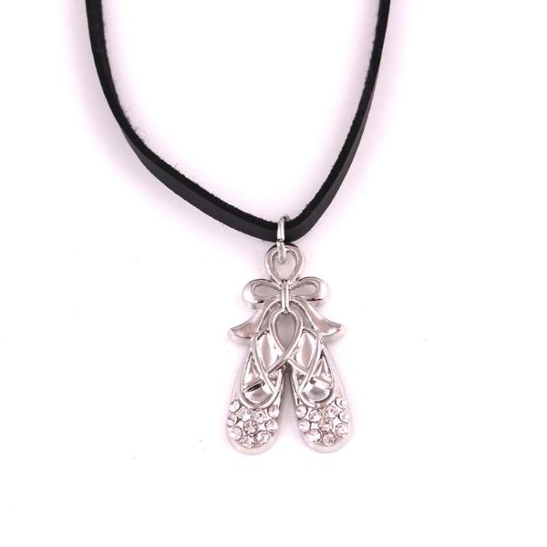 leather rope chain ballet shoes cute design with beautiful crystal zinc alloy also provide drop pendant necklaces, Silver
leather rope chain ballet shoes cute design with beautiful crystal zinc alloy also provide drop pendant necklaces, Silver
