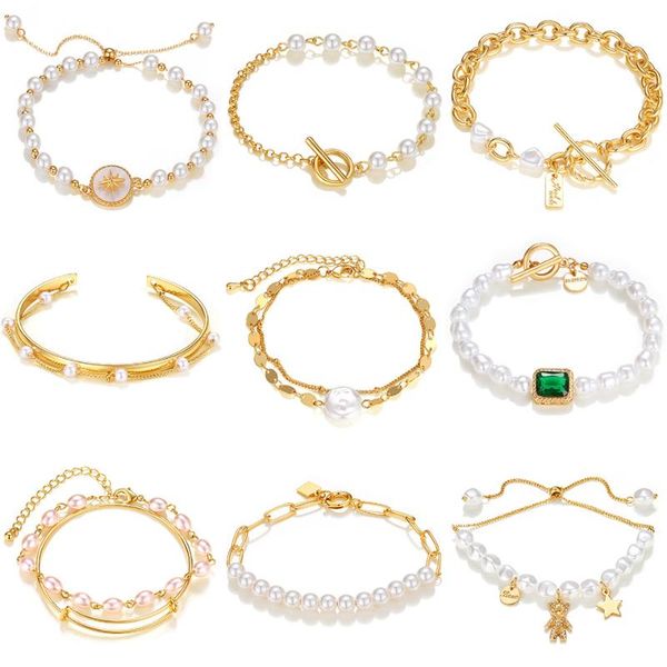 beaded, strands retro pearl diamond bracelet irregular punk style korean sweet simple multilayer accessories birthday gift jewelry, Black
beaded, strands retro pearl diamond bracelet irregular punk style korean sweet simple multilayer accessories birthday gift jewelry, Black