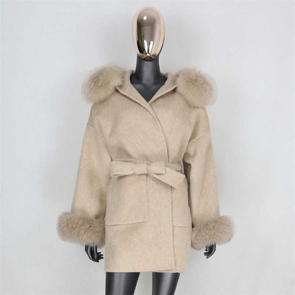 furbelieve real fur coat winter jacket women 100% natural collar cuffs cashmere wool blends oversize outerwear 211110, Black
furbelieve real fur coat winter jacket women 100% natural collar cuffs cashmere wool blends oversize outerwear 211110, Black