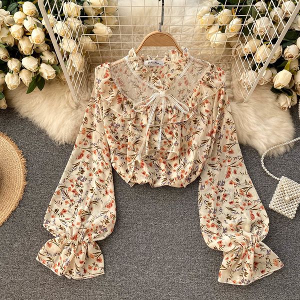 women's jumpsuits & rompers foamlina chiffon blouse casual lace-up o-neck flare sleeve floral print lace splicing sweet ladies, Black;white
women's jumpsuits & rompers foamlina chiffon blouse casual lace-up o-neck flare sleeve floral print lace splicing sweet ladies, Black;white