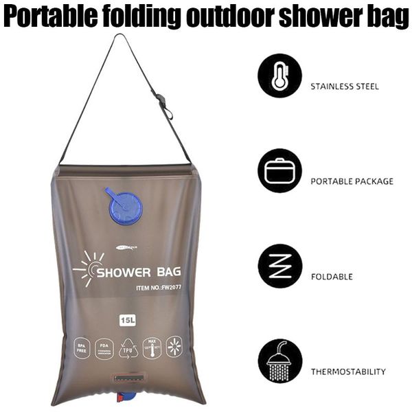 hydration packs solar shower bag set tpu outdoor 15l water container with detachable hose bath head folding for camping hiking
hydration packs solar shower bag set tpu outdoor 15l water container with detachable hose bath head folding for camping hiking