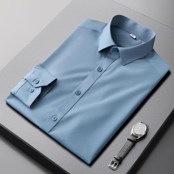 men's casual shirts 2021 summer fashion men shirt solid long sleeve button turn-down collar chic streetwear blouse camisas a142, White;black
men's casual shirts 2021 summer fashion men shirt solid long sleeve button turn-down collar chic streetwear blouse camisas a142, White;black
