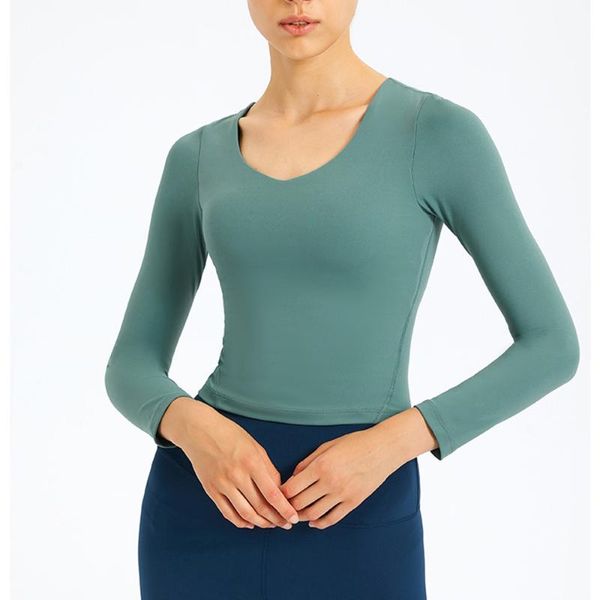 yoga outfit long sleeve gym crop sports women t-shirts fitness v neck sport active wear workout athletic shirt
yoga outfit long sleeve gym crop sports women t-shirts fitness v neck sport active wear workout athletic shirt
