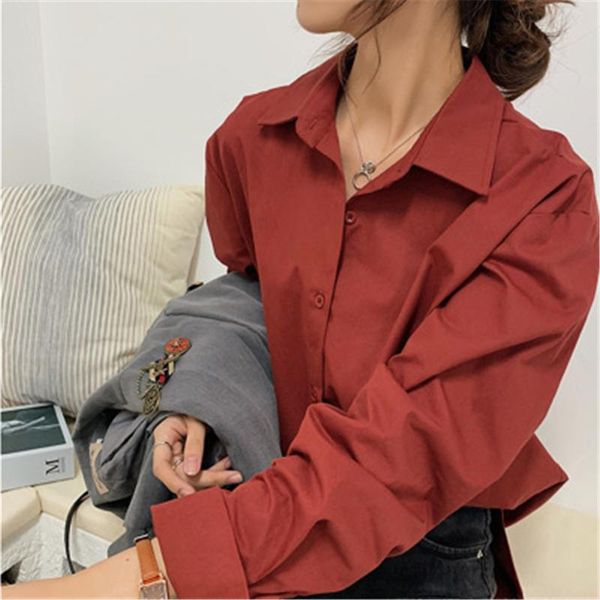 women's blouses & shirts 2021 vintage turn-down collar women blouse autumn winter thicken female workwear korean fashion white
women's blouses & shirts 2021 vintage turn-down collar women blouse autumn winter thicken female workwear korean fashion white