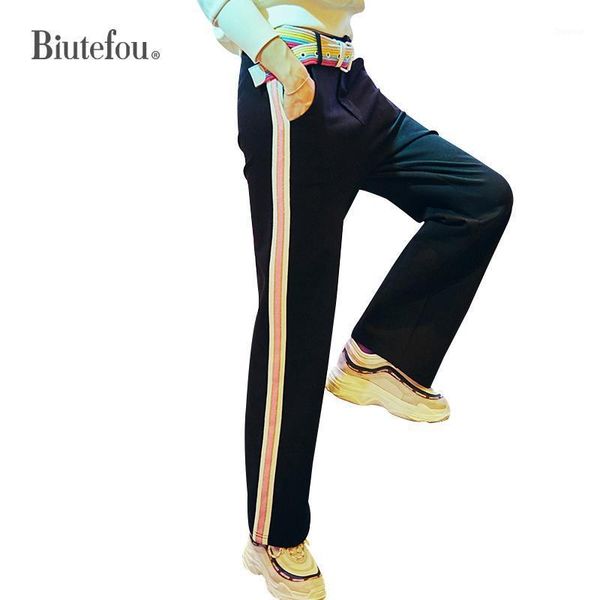 women's pants & capris 2021 arrival winter striped patchwork wide leg women high waist panelled loose, Black;white
women's pants & capris 2021 arrival winter striped patchwork wide leg women high waist panelled loose, Black;white