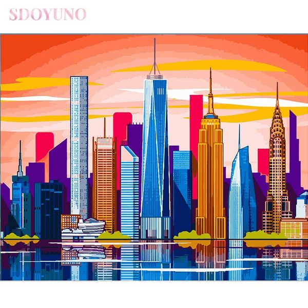 paintings sdoyuno city building landscape oil painting by numbers kit for adults handpainted diy frame pictures home decor
paintings sdoyuno city building landscape oil painting by numbers kit for adults handpainted diy frame pictures home decor