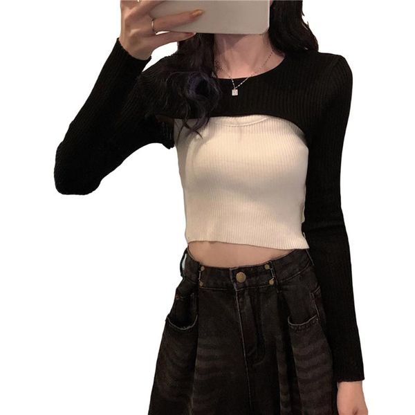 pullover for ladies air-conditioning shirt air conditioner casual slimming long-sleeved o-neck fashion solid sweater women's sweaters, White;black
pullover for ladies air-conditioning shirt air conditioner casual slimming long-sleeved o-neck fashion solid sweater women's sweaters, White;black