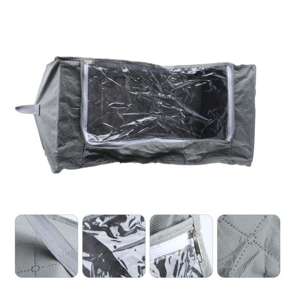 foldable anti-bacterial bamboo charcoal transparent window clothes blanket storage bag box organizer (grey) bags
foldable anti-bacterial bamboo charcoal transparent window clothes blanket storage bag box organizer (grey) bags