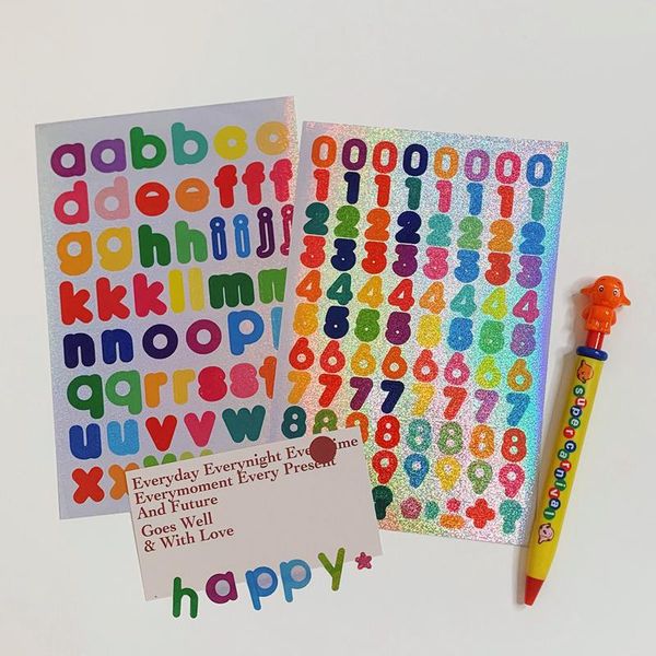 gift wrap 2sheets ins laser number letter sticker diy scrapbooking bottom collage diary happy plan phone sealing decoration
gift wrap 2sheets ins laser number letter sticker diy scrapbooking bottom collage diary happy plan phone sealing decoration