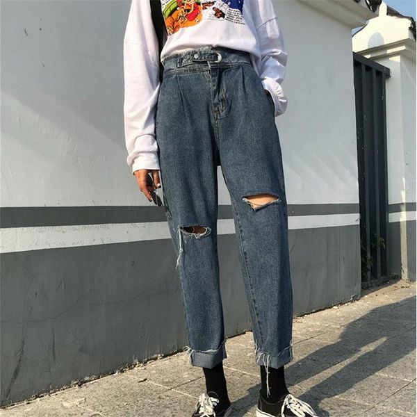 hzirip high waist hole plus student casual pockets pants girls slimming slender jeans straight denim solid all-match trousers women's, Blue
hzirip high waist hole plus student casual pockets pants girls slimming slender jeans straight denim solid all-match trousers women's, Blue