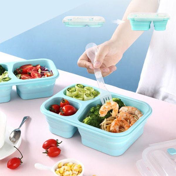 dinnerware sets outdoor folding silicone microwave fresh-keeping portable grid lunch bento box storage kawaii collapsible container
dinnerware sets outdoor folding silicone microwave fresh-keeping portable grid lunch bento box storage kawaii collapsible container