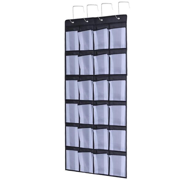 clothing & wardrobe storage 24 pockets over the door shoe organizer non-woven fabrics bag hanging mesh pouch (black and white)
clothing & wardrobe storage 24 pockets over the door shoe organizer non-woven fabrics bag hanging mesh pouch (black and white)