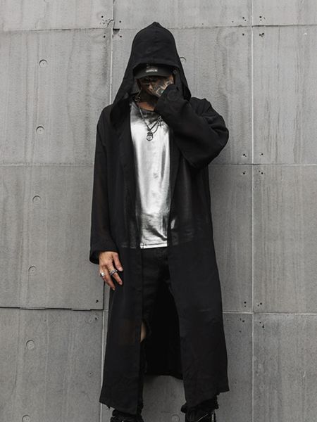 men's casual sleeves with hood streetwear hip hop punk style long shirt cardigan jacket sun protective clothing oh45, White;black
men's casual sleeves with hood streetwear hip hop punk style long shirt cardigan jacket sun protective clothing oh45, White;black