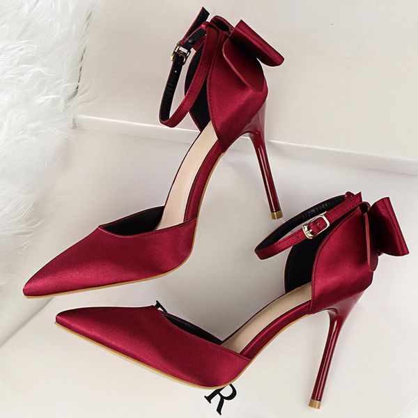 slippers plus size 43 women summer 10cm high heels sandals lady bowknot satin silk burgundy stiletto pumps footwear scarpins shoes, Black
slippers plus size 43 women summer 10cm high heels sandals lady bowknot satin silk burgundy stiletto pumps footwear scarpins shoes, Black