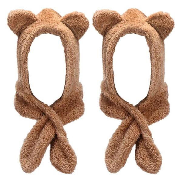 berets 2pcs fashion warm plush cute earflap earmuff beanies caps bear ear hat winter hats, Blue;gray
berets 2pcs fashion warm plush cute earflap earmuff beanies caps bear ear hat winter hats, Blue;gray