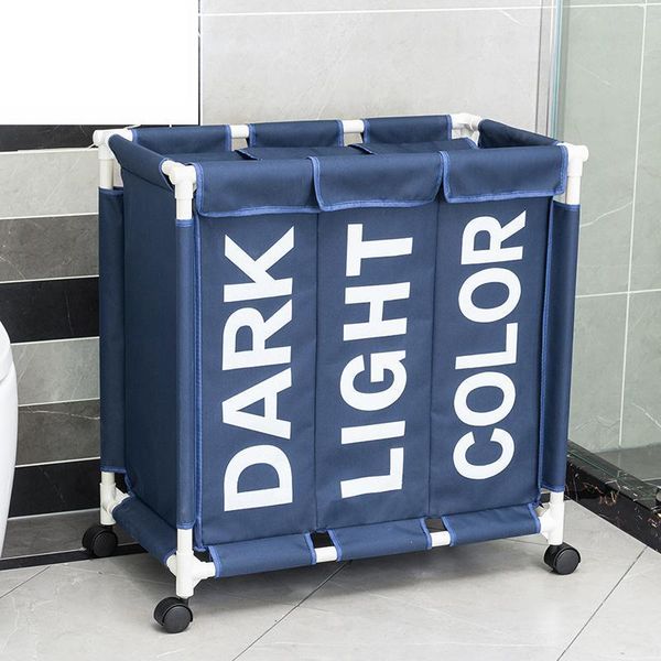 laundry bags large rolling basket organizer 3 grid hamper bin waterproof for dirty clothes storage box
laundry bags large rolling basket organizer 3 grid hamper bin waterproof for dirty clothes storage box
