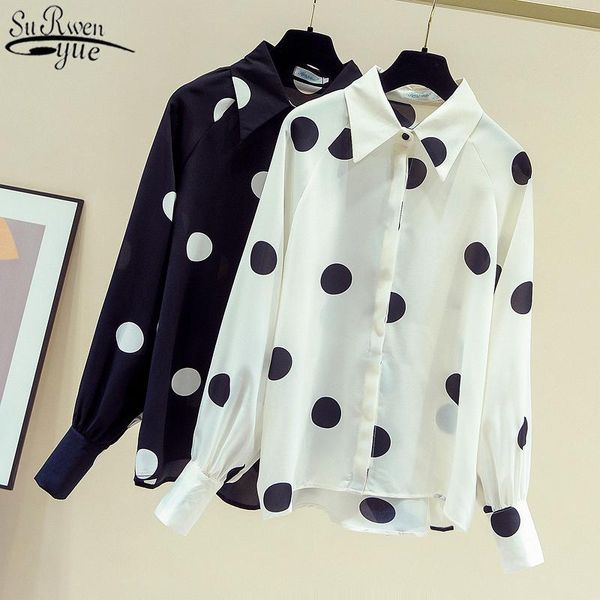 polka dot shirts casual loose slim korean elegant ol blouse autumn chiffon women long sleeve shirt blusas 11145 women's blouses &, White
polka dot shirts casual loose slim korean elegant ol blouse autumn chiffon women long sleeve shirt blusas 11145 women's blouses &, White